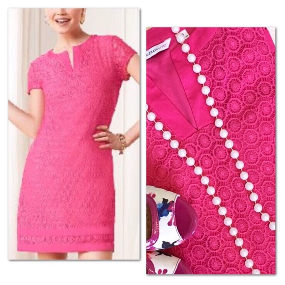 Isaac Mizrahi Dresses & Skirts - Isaac Mizrahi Live Pink Stretch Lace Shift Dress